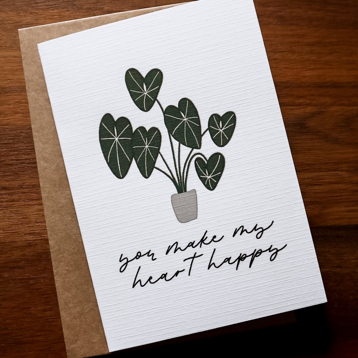 "You Make My Heart Happy" - Greeting Card