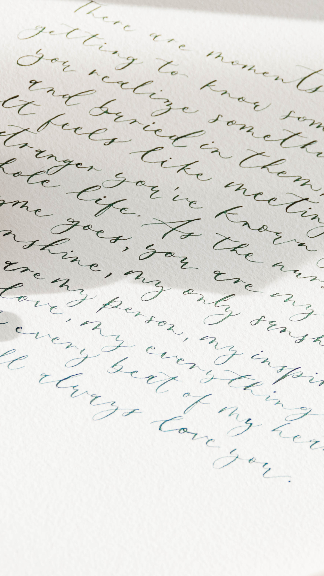 Custom Written Calligraphy